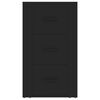 vidaXL Sk&aring;p svart 40x33x70 cm konstruerat tr&auml;