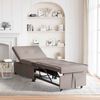 vidaXL Pull Out Sofa Bed Taupe 194 x 50 x 82 cm tyg