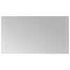 vidaXL LED Badrumsspegel Transparent 90 x 50 cm h&auml;rdat glas