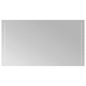 vidaXL LED Badrumsspegel Transparent 90 x 50 cm h&auml;rdat glas