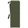 vidaXL brevlåda Olivgrön 30 x 23 x 55 cm Stål
