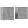 vidaXL Sk&auml;nkar 2 st betonggr&aring; 79x38x80 cm konstruerat tr&auml;