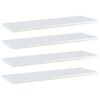 vidaXL Hyllplan 4 st vit h&ouml;gglans 60x20x1,5 cm konstruerat tr&auml;