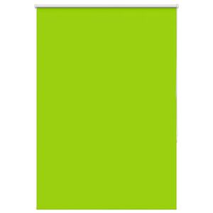 vidaXL Rullgardin m&ouml;rkl&auml;ggning blad gr&ouml;n 115x130 cm tyg bredd 110,7 cm