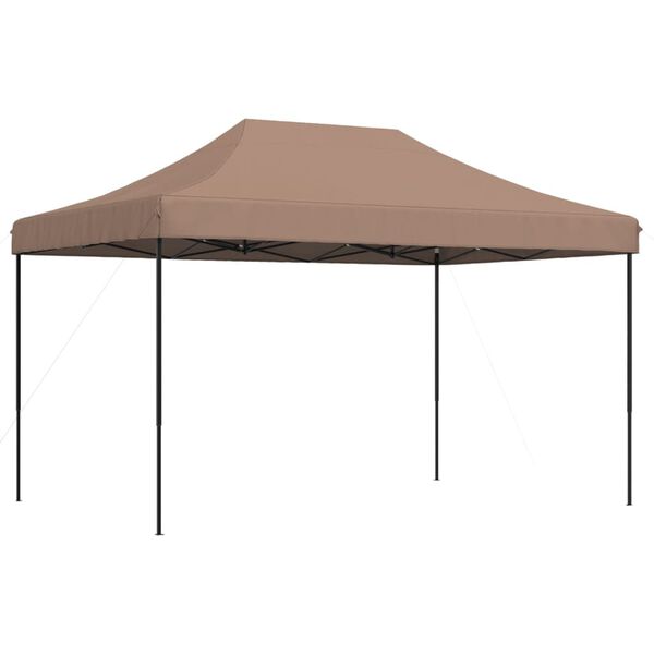 vidaXL Pop-Up hopfällbart partytält 440x292x315 cm brun