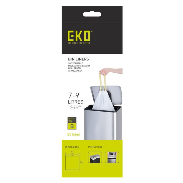 EKO Sopp&aring;sar B 7-9 liter 24x25 delar vit