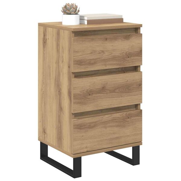 vidaXL Sideboard med l&aring;da artisan ek Konstruerat tr&auml;