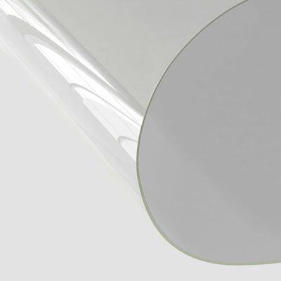 vidaXL Bordsskydd genomskinligt Ø 100x90 cm 2 mm PVC