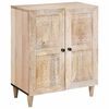 vidaXL Sideboard 3 pcs Vit 60 x 33 x 75 cm massivt mangotr&auml;