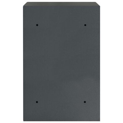 vidaXL Digitalt kassaskåp mörkgrå 40x35x60 cm