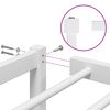 vidaXL Sängram metall vit 80x200 cm