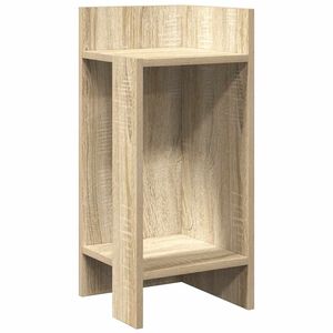 vidaXL Sidobord med hylla sonoma-ek 25,5x27x60 cm