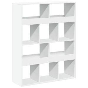 vidaXL Bokhylla vit 100x33x125,5 cm konstruerat tr&auml;