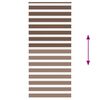 vidaXL Rullgardin zebra brun 95x200 cm tyg bredd 90,9 cm polyester