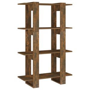 vidaXL Bokhylla/Rumsavdelare r&ouml;kf&auml;rgad ek 80x30x123,5 cm