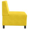 vidaXL Soffstol utan armst&ouml;d gul 55 cm sammet