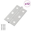 vidaXL G&aring;ngj&auml;rn Enf&auml;rgad 12 pcs Silver 58 x 35 x 1 mm St&aring;l