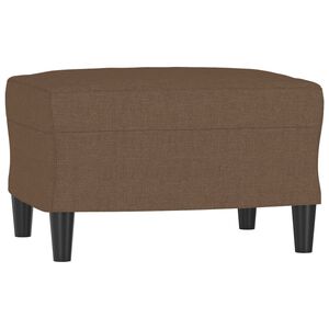 vidaXL Fotpall brun 60x50x41 cm tyg