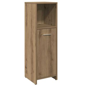 vidaXL Badrumssk&aring;p artisan ek 30x30x95 cm konstruerat tr&auml;