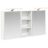 vidaXL Badrumssk&aring;psset 3 st 116 x 16 x 62,5 cm Konstruerat tr&auml;