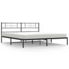 vidaXL S&auml;ngram med huvudgavel metall svart 183x213 cm