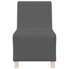 vidaXL Modulsofa utan armstöd 2 pcs Mörkgrå 55 x 74 x 82 cm