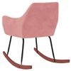 vidaXL Gungstol rosa sammet