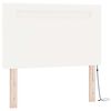 vidaXL B&auml;ddfj&auml;der med madrass Vit 120 x 200 cm Konstl&auml;der