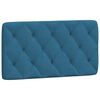 vidaXL Bed Frame without Mattress Blue 100x200 cm Velvet