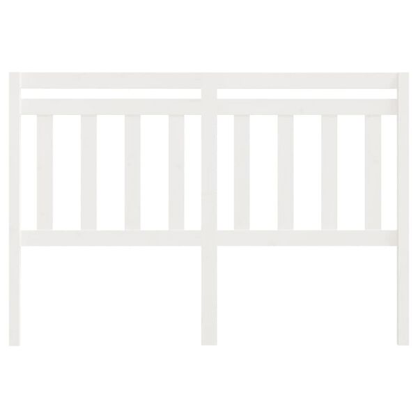 vidaXL S&auml;nggavel vit 156x4x100 cm massiv furu