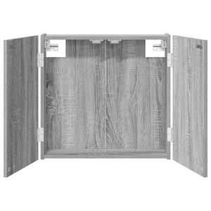 vidaXL Darttavla Sk&aring;p Gr&aring; Sonoma 56 x 12 x 53,5 cm Konstruerat tr&auml;