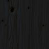 vidaXL Utdragbar dagb&auml;dd svart 2x(90x190) cm massiv furu