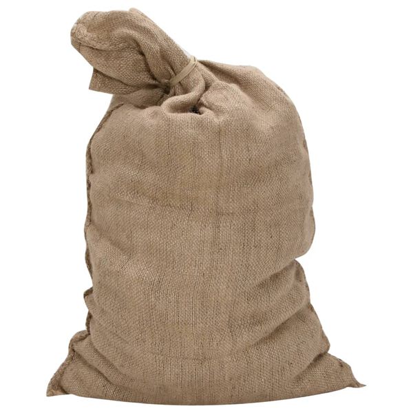 vidaXL Jutesäckar 5 st 60x105 cm 100% jute 340 gsm