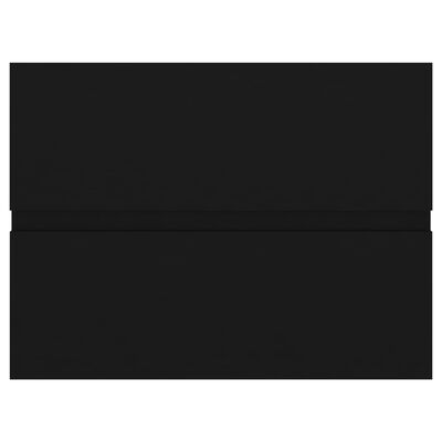 vidaXL Tvättställsskåp svart 60x38,5x45 cm spånskiva