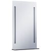 vidaXL Badrumsspegel LED med hylla 60x100 cm