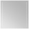 vidaXL LED Badrumsspegel med spegel Transparent 50 x 50 cm h&auml;rdat glas