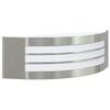 vidaXL Utomhus vägglampor 2 pcs Silver 32 x 10 x 10 cm Rostfritt stål