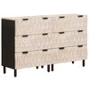 vidaXL Sideboard 2 st 60 x 33 x 75 cm Massivt mangotr&auml;