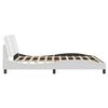 vidaXL Bed Frame without Mattress "Zadar" White 180x200 cm Faux Leather