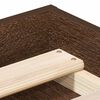 vidaXL S&auml;ngram brun ek 200x200 cm