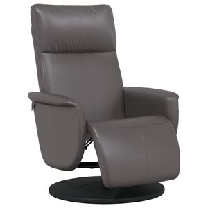 vidaXL Reclinerf&aring;t&ouml;lj med fotst&ouml;d gr&aring; konstl&auml;der