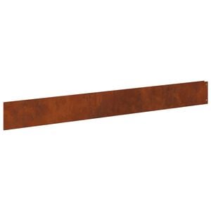vidaXL Kant f&ouml;r gr&auml;smatta 10 st 100 x 12 cm St&aring;l Rostig