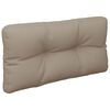 vidaXL Palldyna taupe 80x40x12 cm tyg