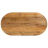 vidaXL Bordsskiva 120x60x2,5 cm oval massivt mangotr&auml;