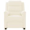 vidaXL Massagefåtölj gräddvit konstläder