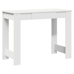 vidaXL Skrivbord vit 100x45x75 cm konstruerat tr&auml;