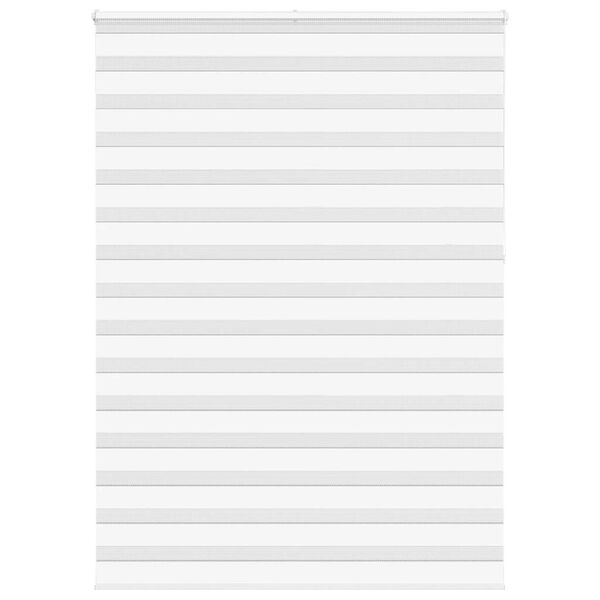 vidaXL Rullgardin zebra vit 165x230 cm tyg bredd 160,9 cm polyester