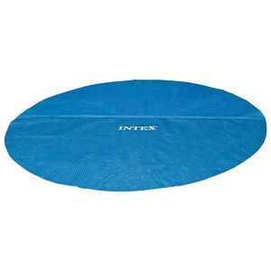 Intex Pool&ouml;verdrag solenergi bl&aring; 348 cm polyeten