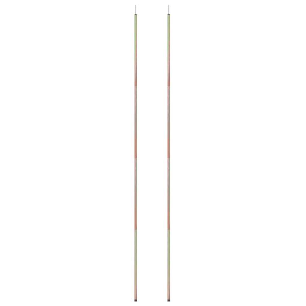 vidaXL Stolpar till solsegel 2 st 200 cm galvaniserat stål