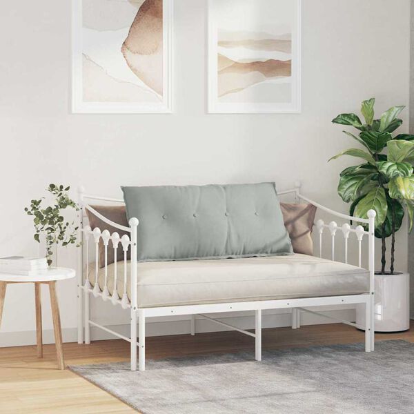 vidaXL Ryggkudde Ljusgr&aring; 100 x 50 cm Kordread tyg